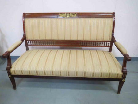 2232 - Sofa empirovy styl cca 1900 s bronsy  D - 164 cm  - 11 000 kc